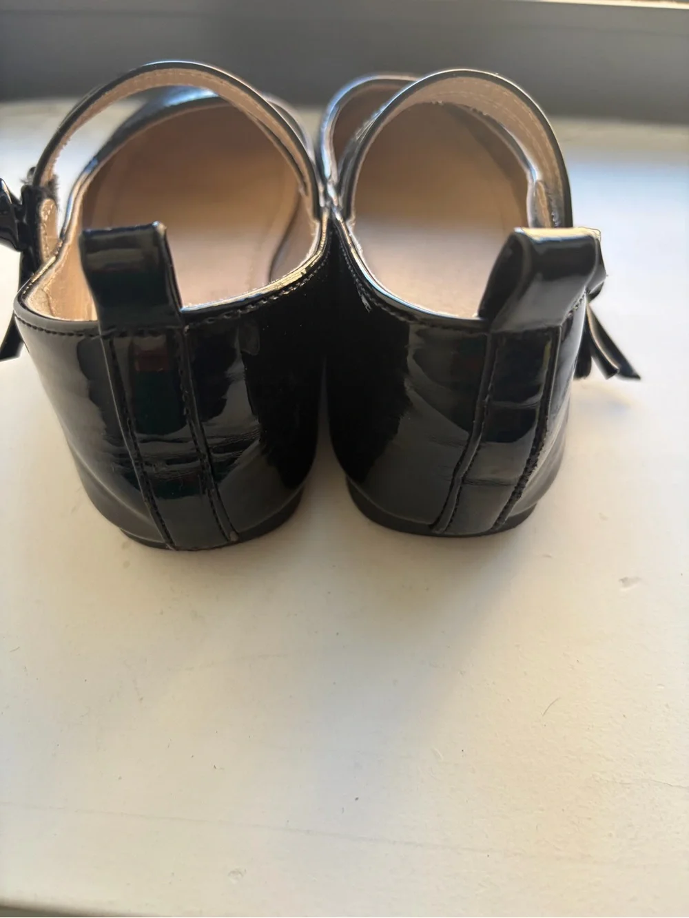 Girls Classic Black Patent Mary Jane Flats - Comfortable kids Shoes